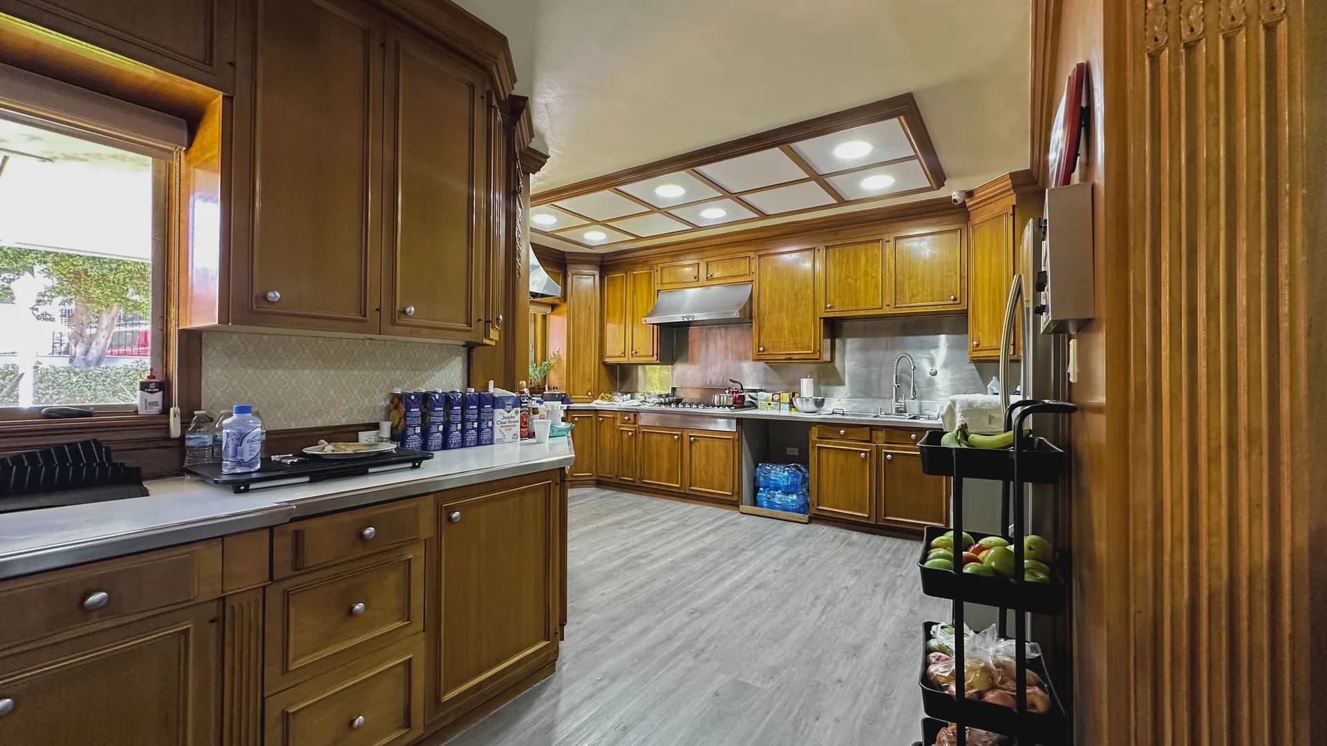 Equipped kitchen where patient meals are prepared
